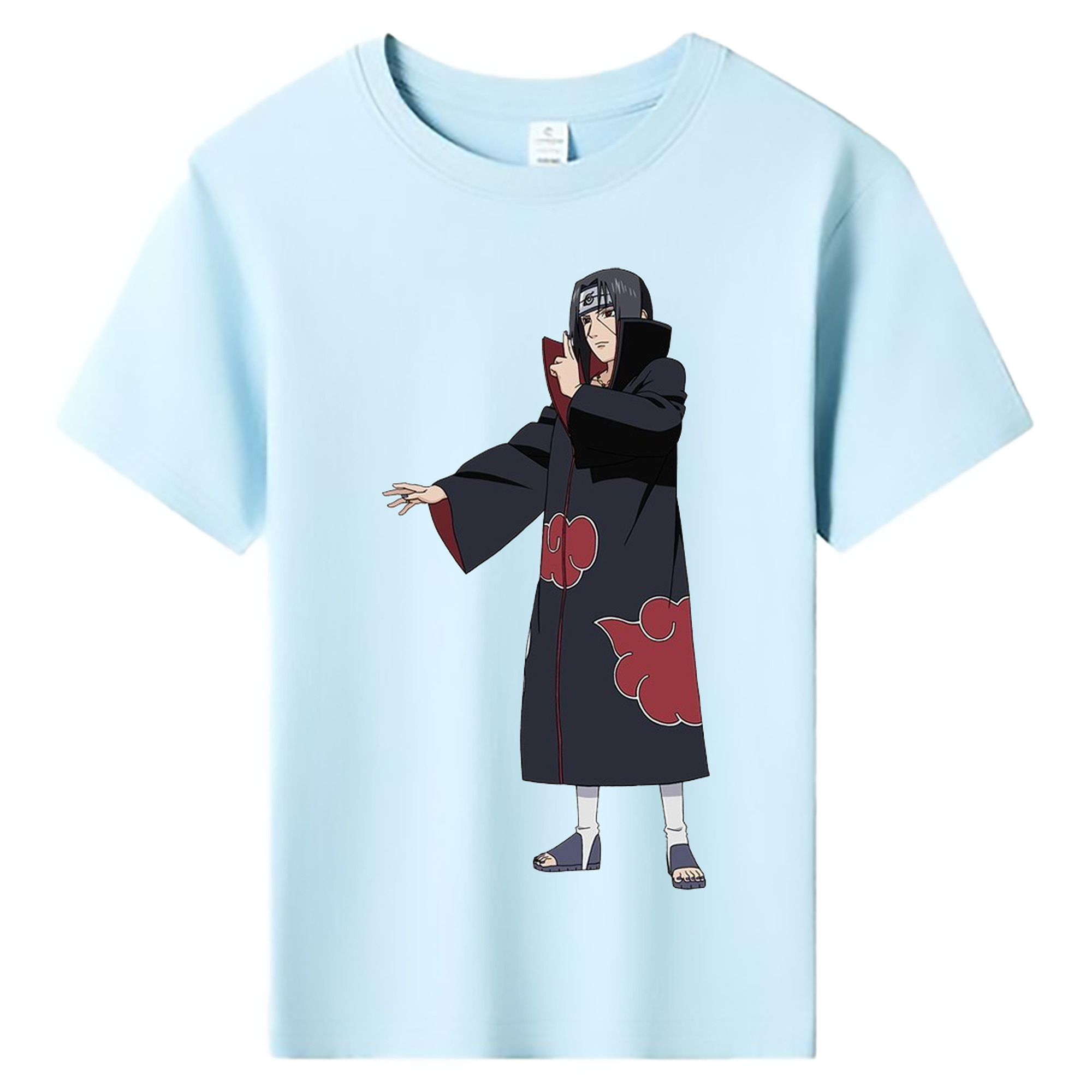 （画像用） NARUTO -ナルト- うちは イタチ Uchiha Itachi 綿100％キッズTシャツ（フロントプリント）